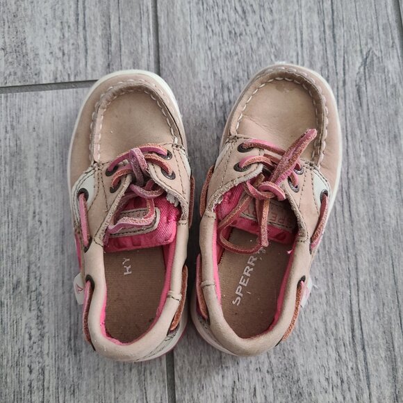 Sperry Toddler Girls Bluefish 2-Eye Boat Shoes Size 7M - Picture 7 of 11